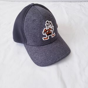 Cleveland Browns Hat New Era 39Thirty Gray Brown Brownie The Elf Hat Flex Fit